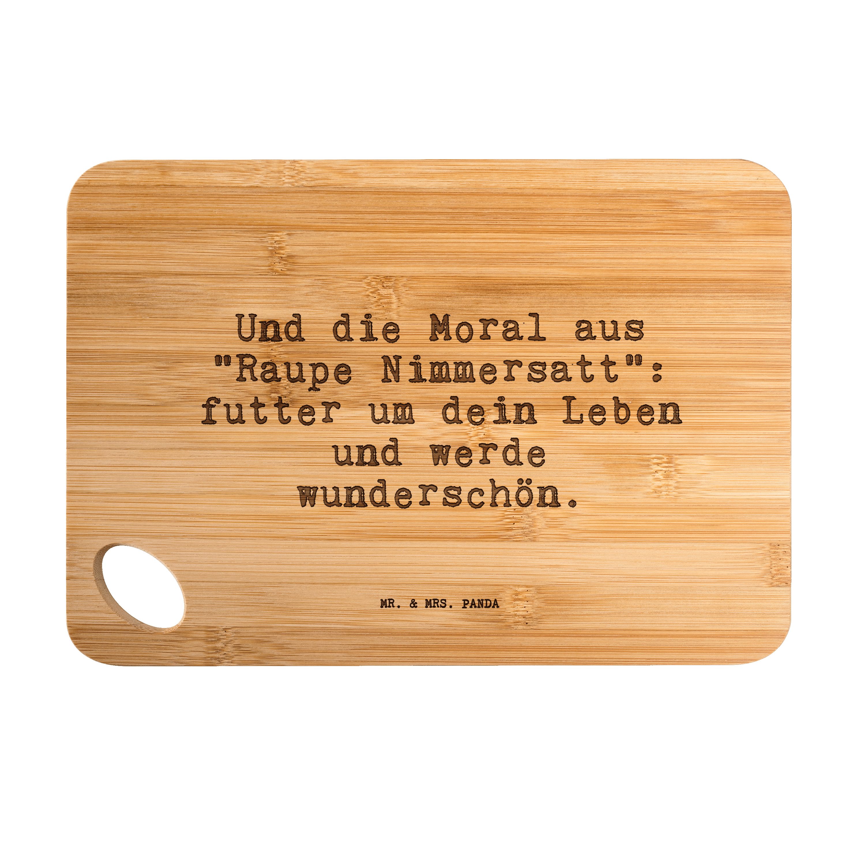 Mr. & Mrs. Panda Servierbrett »Und die Moral aus... Transparent