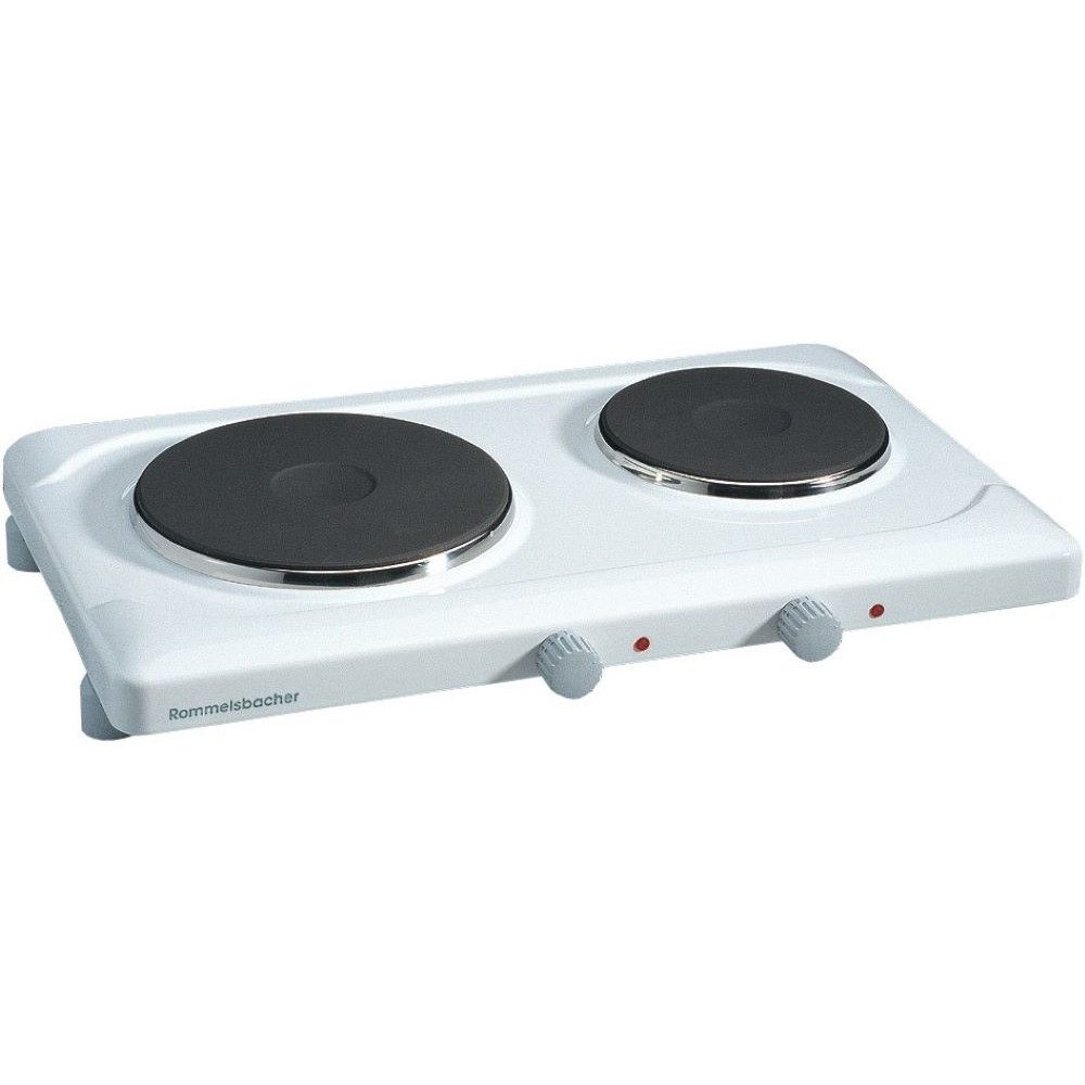 Rommelsbacher Doppelkochplatte THL 2597 Weiss Doppelkochplatte