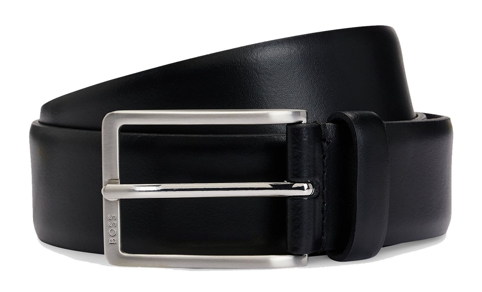 BOSS Ledergürtel Erman-L Sz35 Leather Belt aus echtem Rindsleder günstig online kaufen