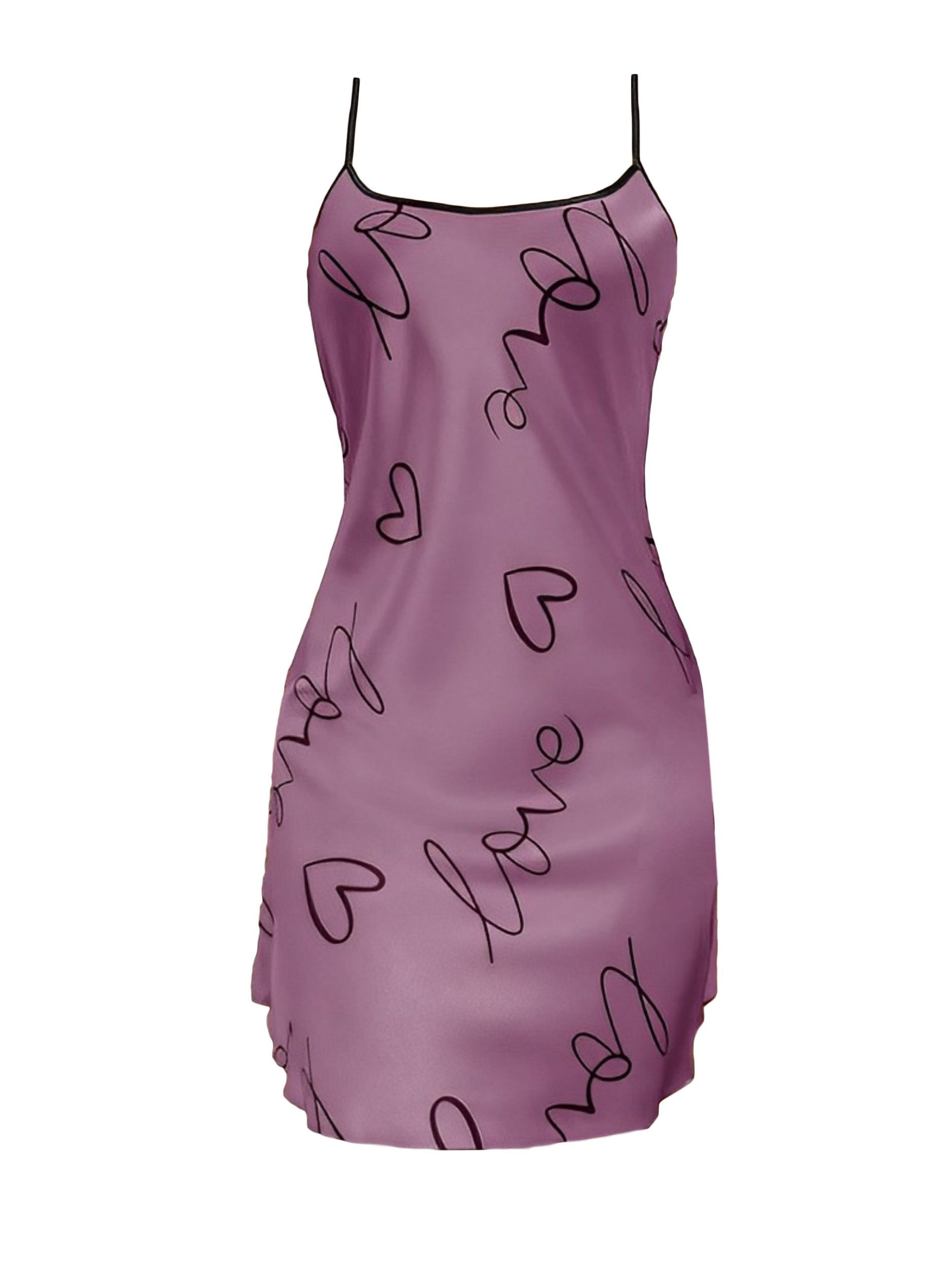 Nachthemd Sexy Negligee für Damen, Nachtwäsche aus Satin