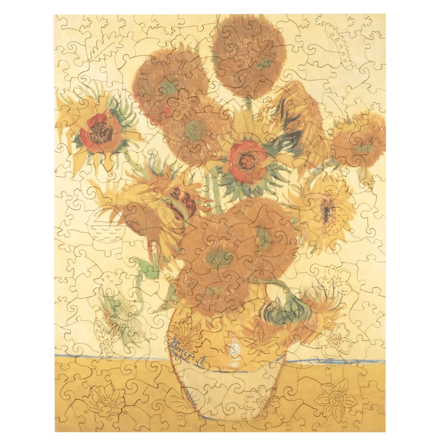 MagicHolz Puzzle Sonnenblumen Vincent van Gogh Holzpuzzle (2D), 250 Puzzleteile, Künstler: Vincent van Gogh