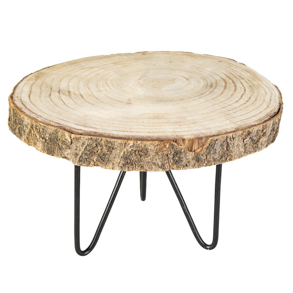 Dekoteller Dekoteller - aus Holz und Metall - Ø = ca. 29 cm
