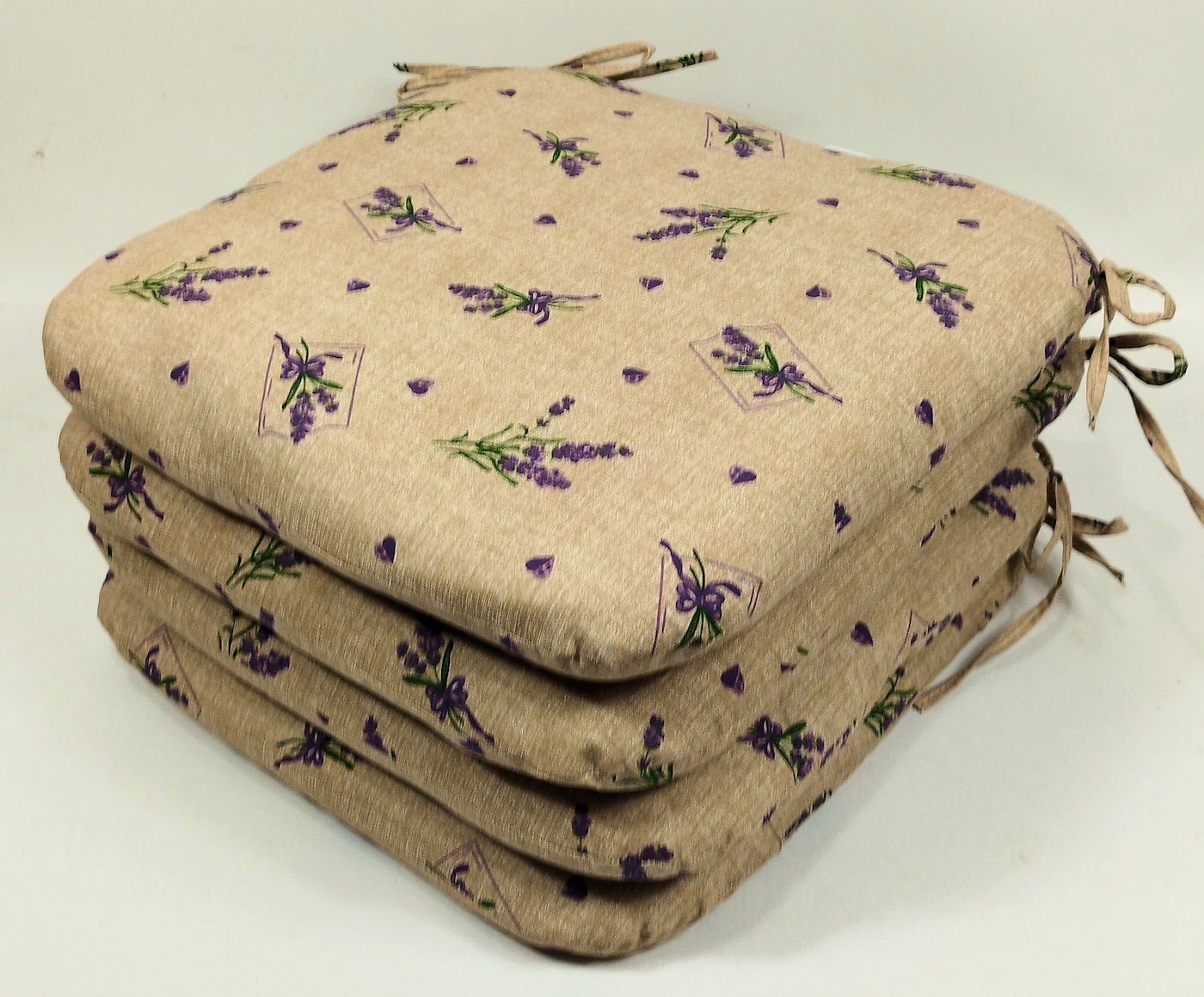 Rattani Sitzkissen Sitzkissen Stuhlkissen Billy 40 x 40 cm Lavendel, Set 4  günstig online kaufen