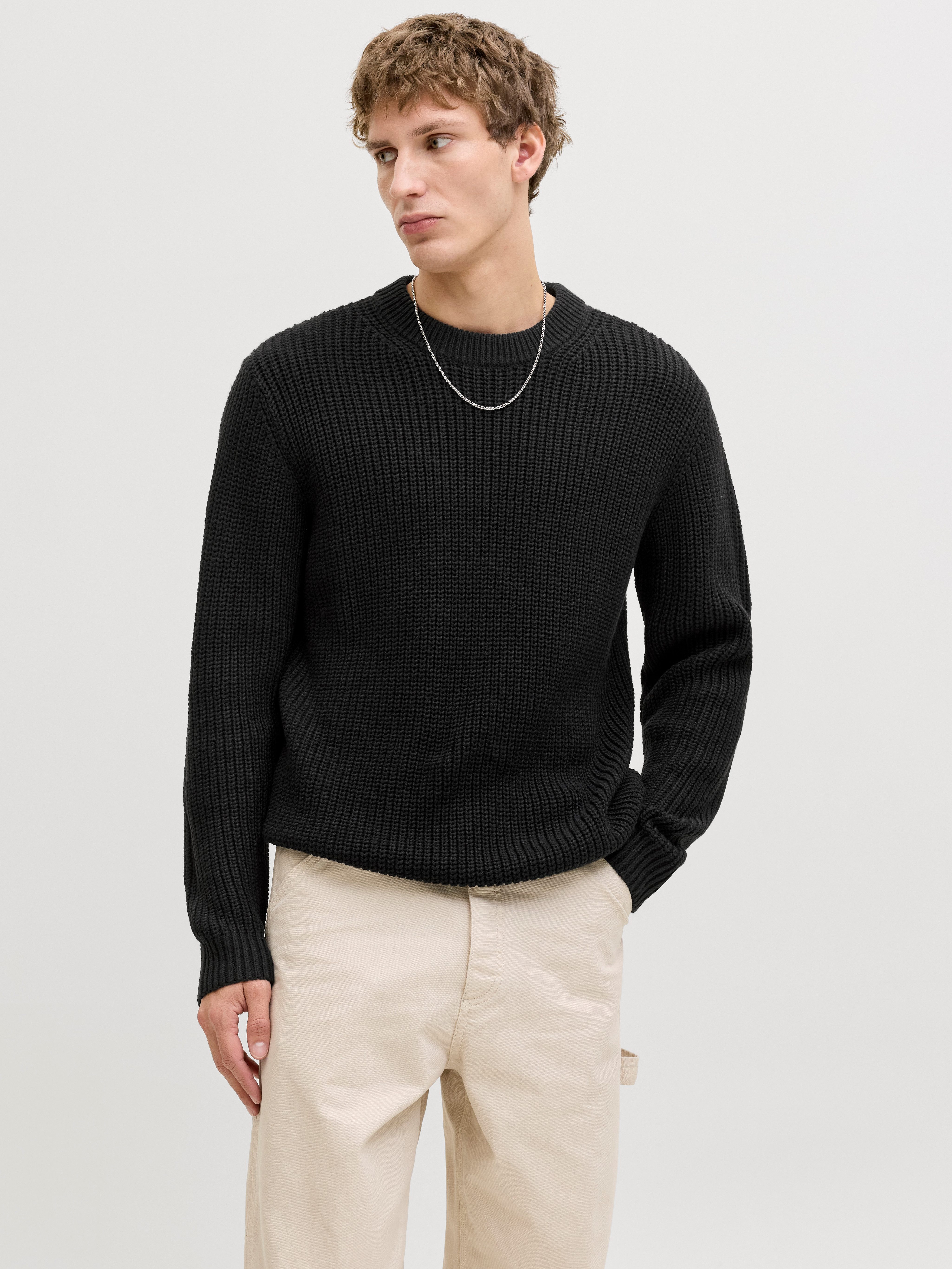 Jack & Jones Strickpullover JORBLEECKER KNIT CREW NECK BF günstig online kaufen