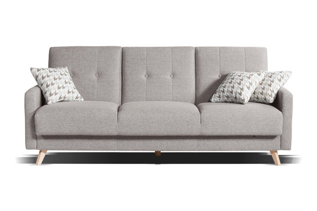JVmoebel 3-Sitzer Sofa 3 Sitzer Design Polster Modern Textil Stoff Dreisitzer Sofort, 1 Teile, Made in Europa