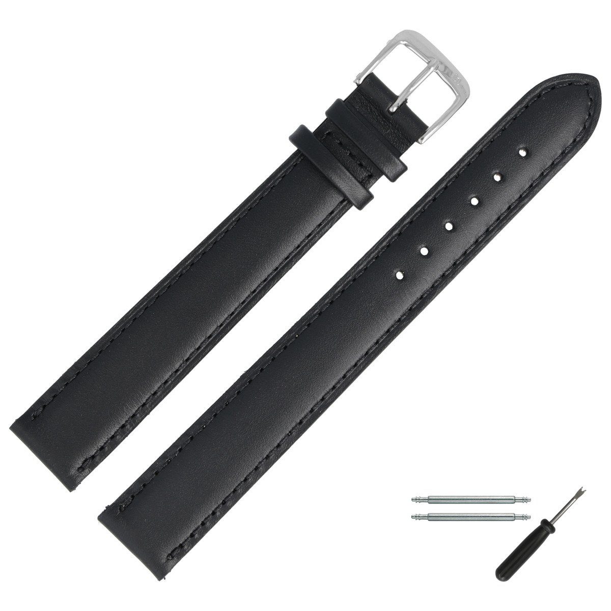 MARBURGER Uhrenarmband 20mm Leder XXL Extra Lang günstig online kaufen