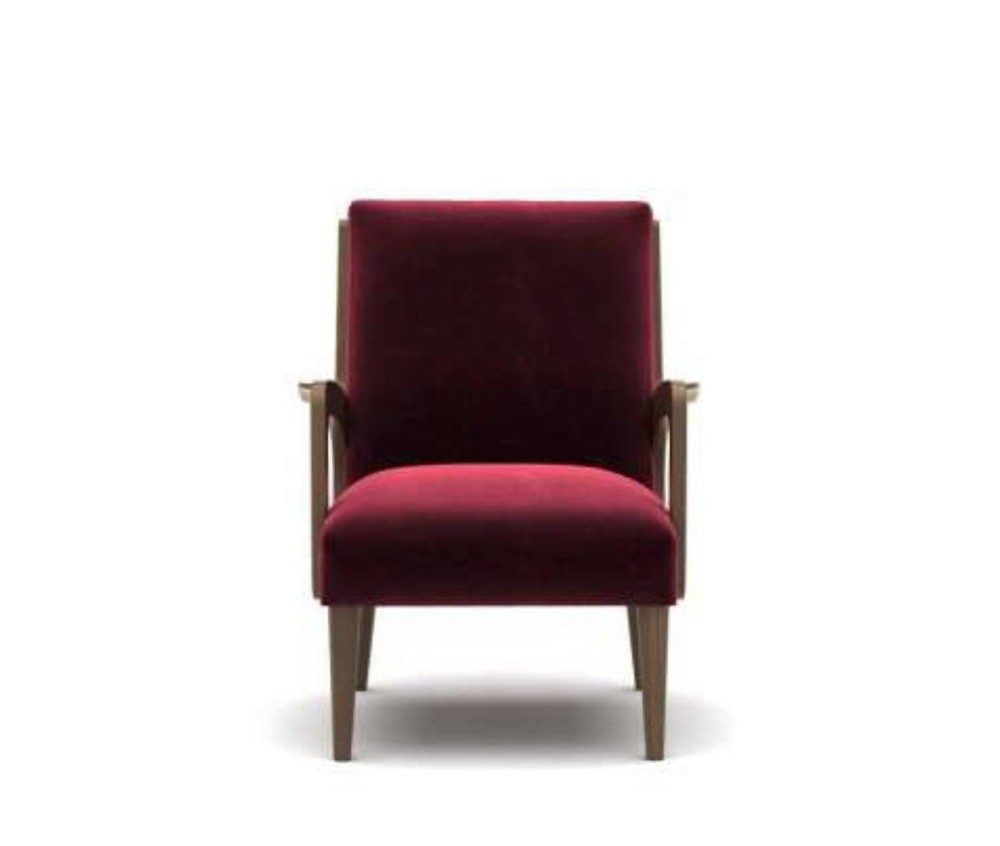 JVmoebel Cocktailsessel Luxus Einsitzer Lesesessel aus Stoff in eleganter Farbe (1-St., Cocktailsessel), Made in Europa