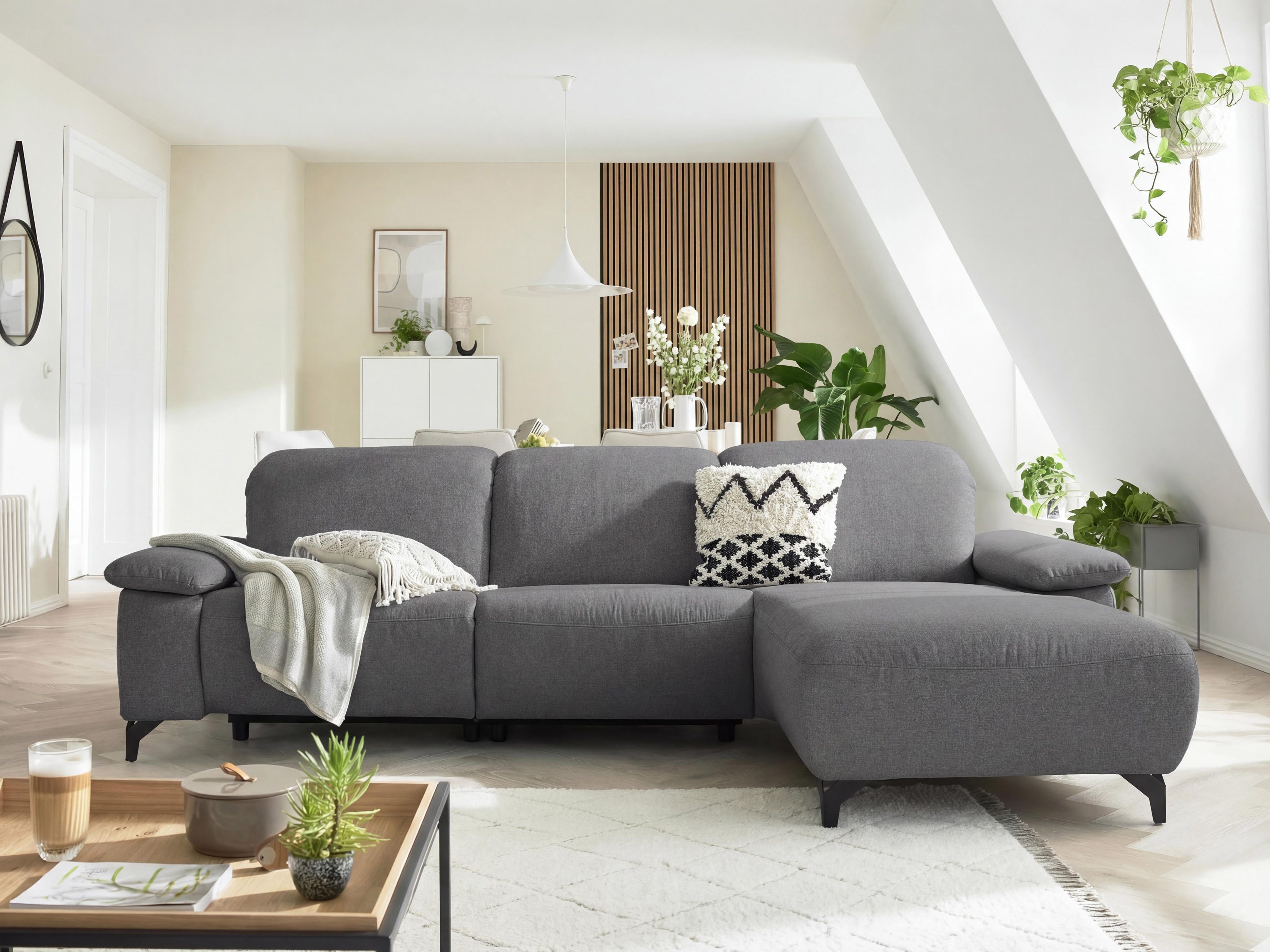 Ecksofa MR370 mit/ohne Relaxfunktion, verschiedene Unterfederungen zur Auswahl