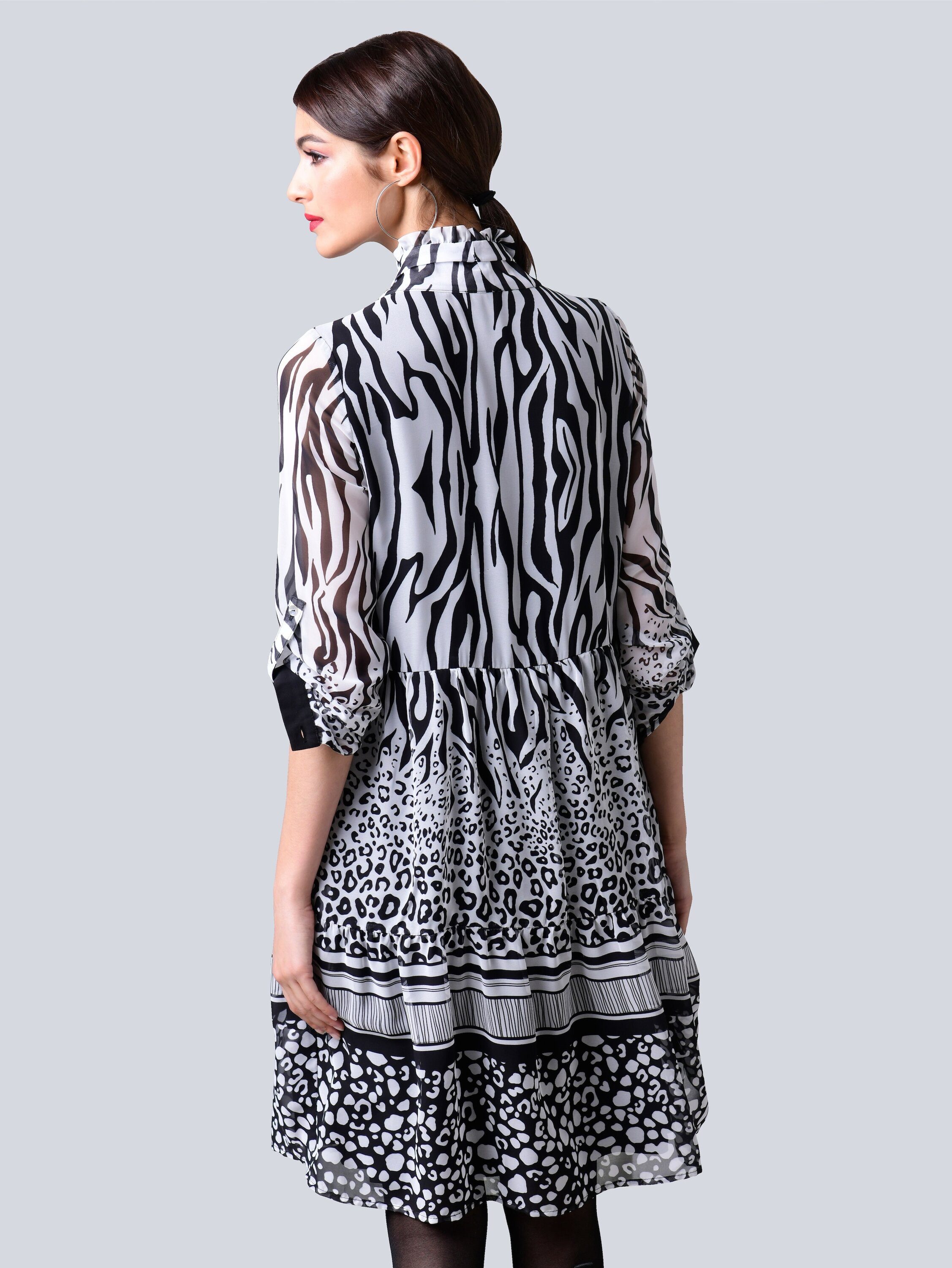 Alba Moda Druckkleid Kleid allover im neu designten Mustermix