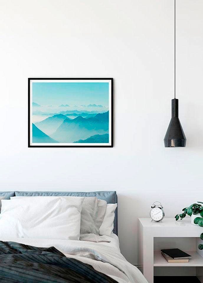 Komar Bild Mountain View, Natur (1 St), Wandbild zur Dekoration - ohne Rahmen