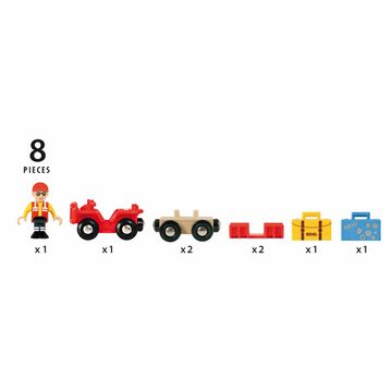BRIO® Spielzeug-Eisenbahn Flughafen-Gepäckwagen 8-tlg.