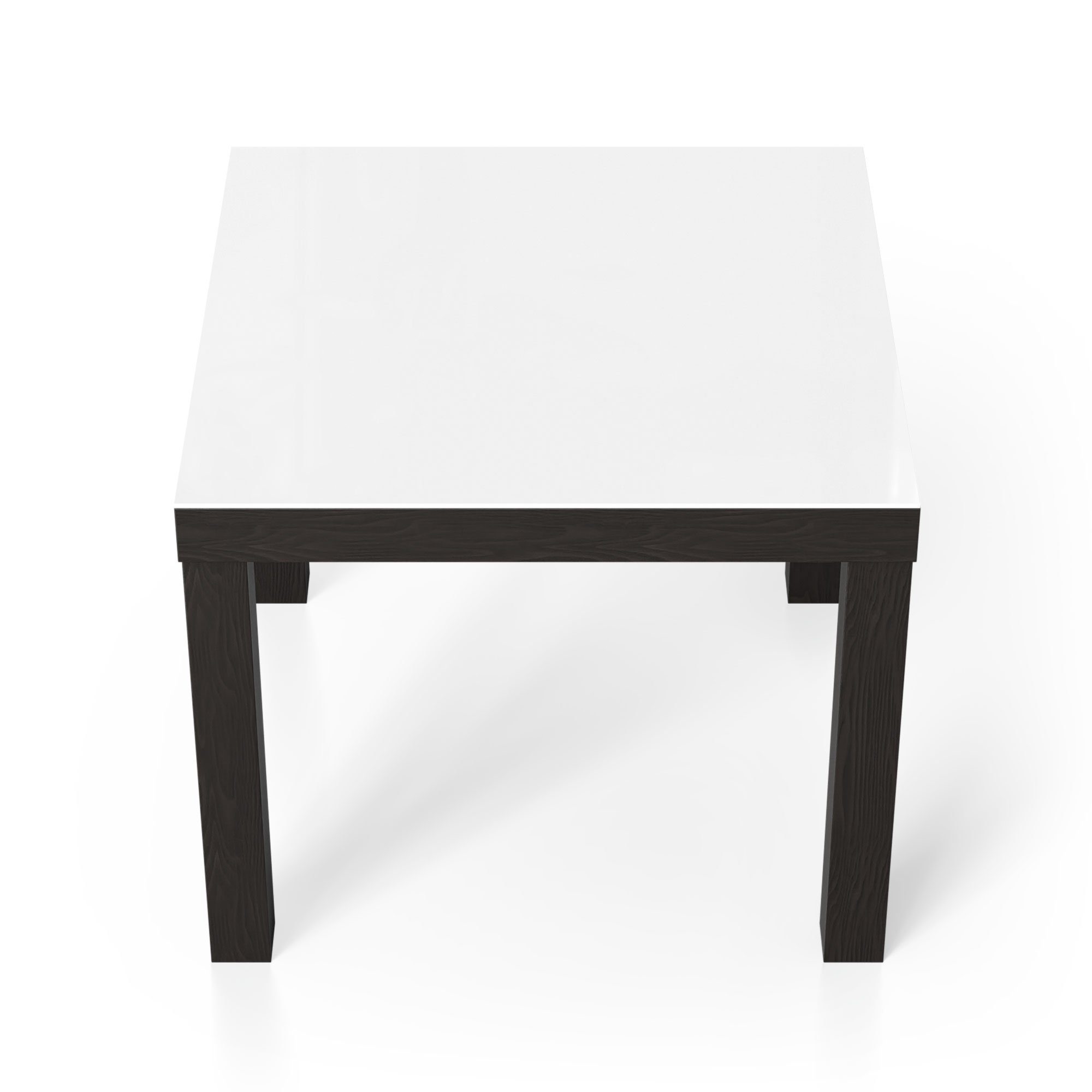 DEQORI Couchtisch 'Unifarben - Weiß', Glas Beistelltisch Glastisch modern Schwarz