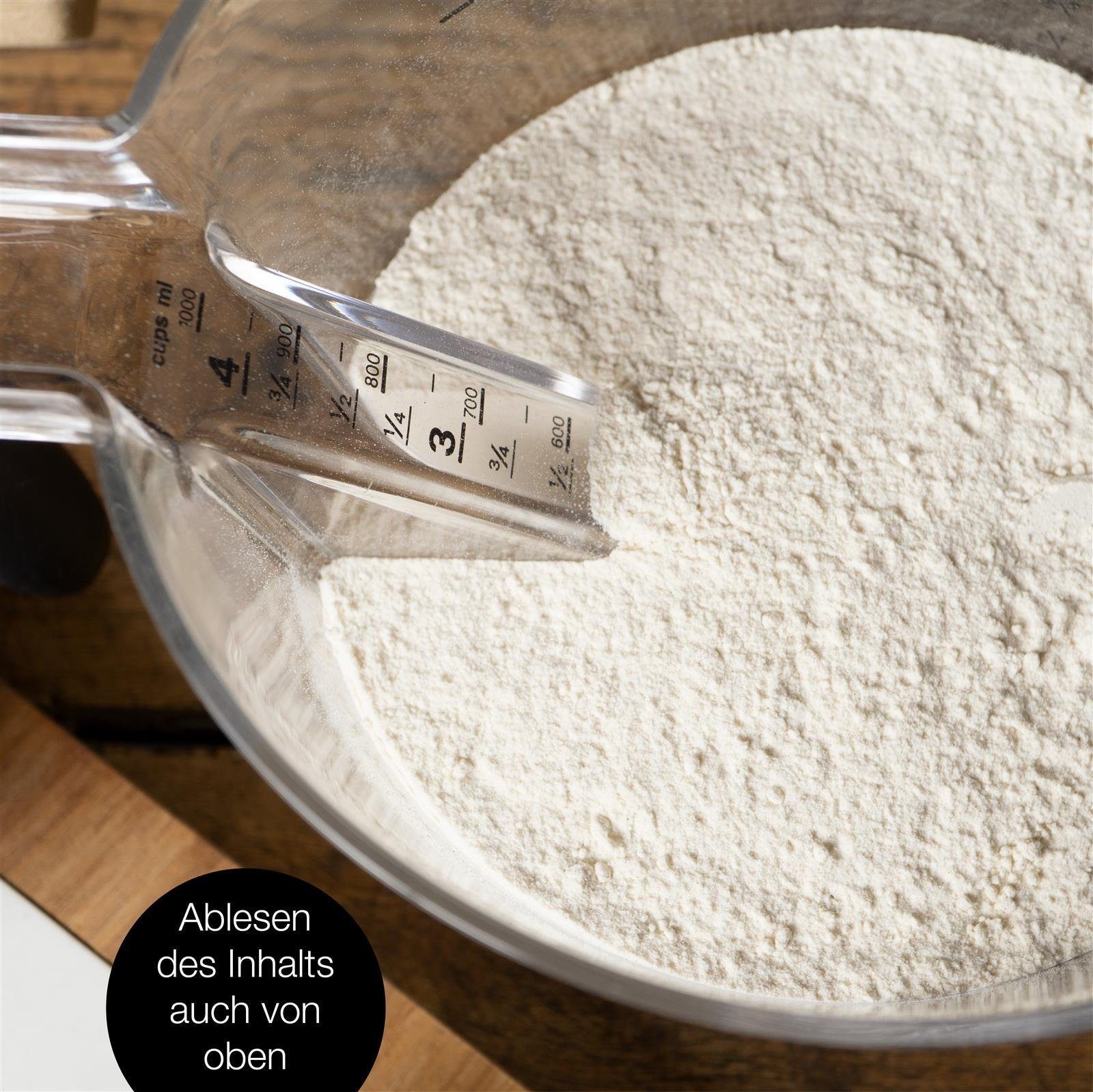 Moritz & Moritz Messbecher Moritz & Moritz Messbecher 1L, Kunststoff, (Set, 5-St)