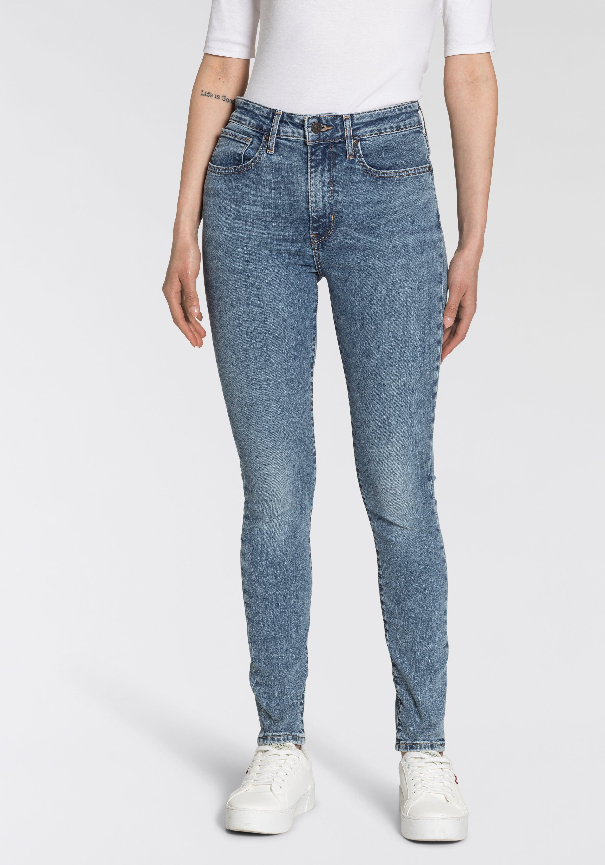 Levi's® Skinny-fit-Jeans 721 High rise skinny mit hohem Bund medium-indigo-blue