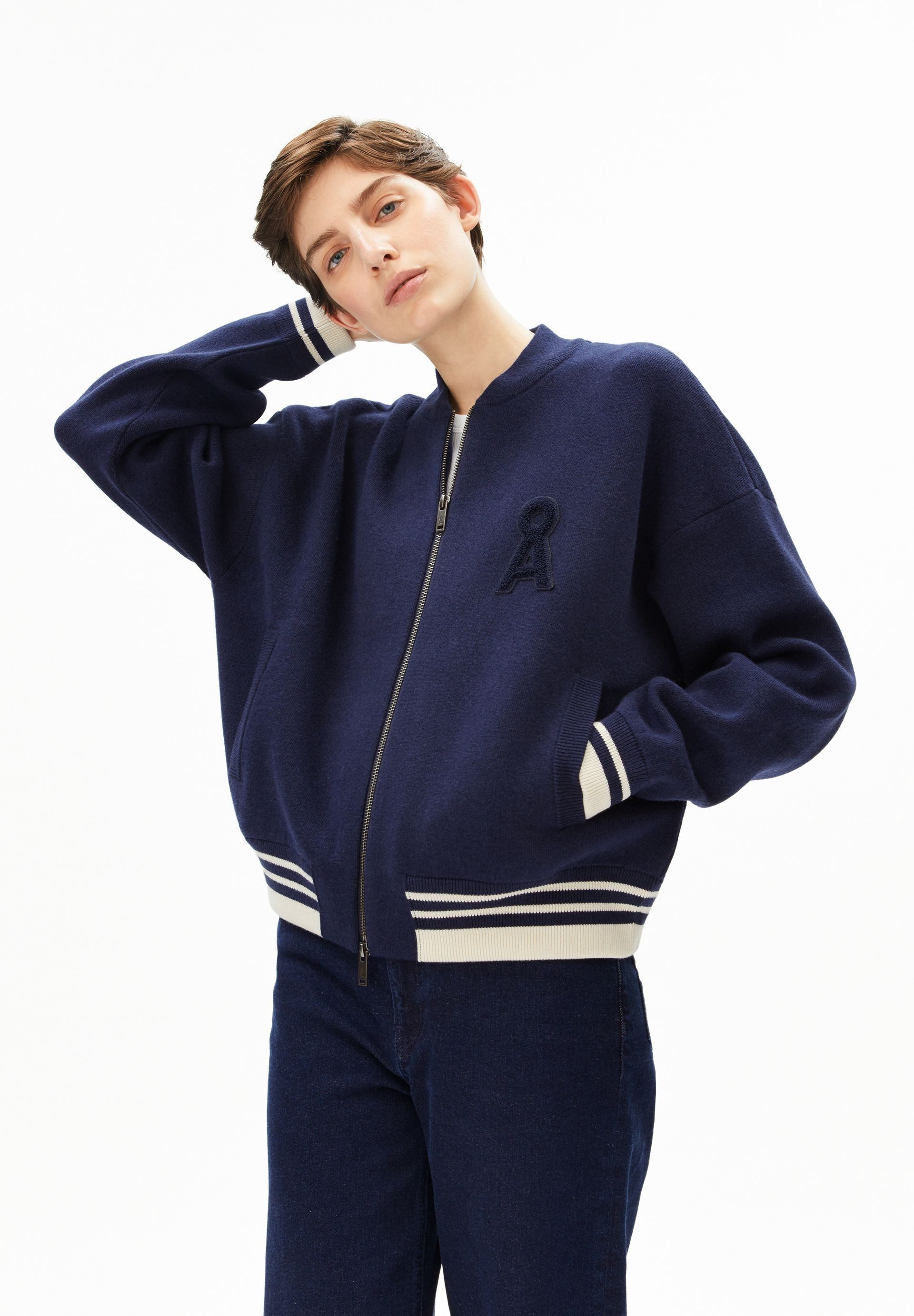 Armedangels Cardigan ICONIC Å Strickjacke aus Bio-Woll Mix (Blousonkragen, günstig online kaufen