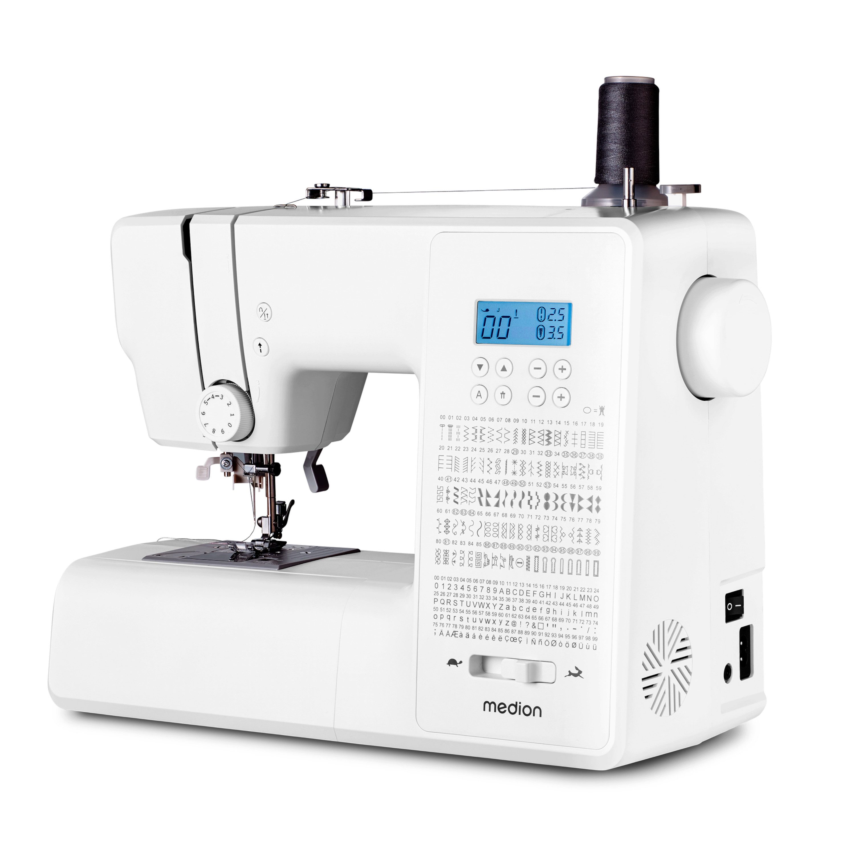 Medion® Nähmaschine MEDION LIFE SD36 (MD 11881), SD36, einstellbare Stichlänge & -breite, integr. Zubehörfach, 36 Watt