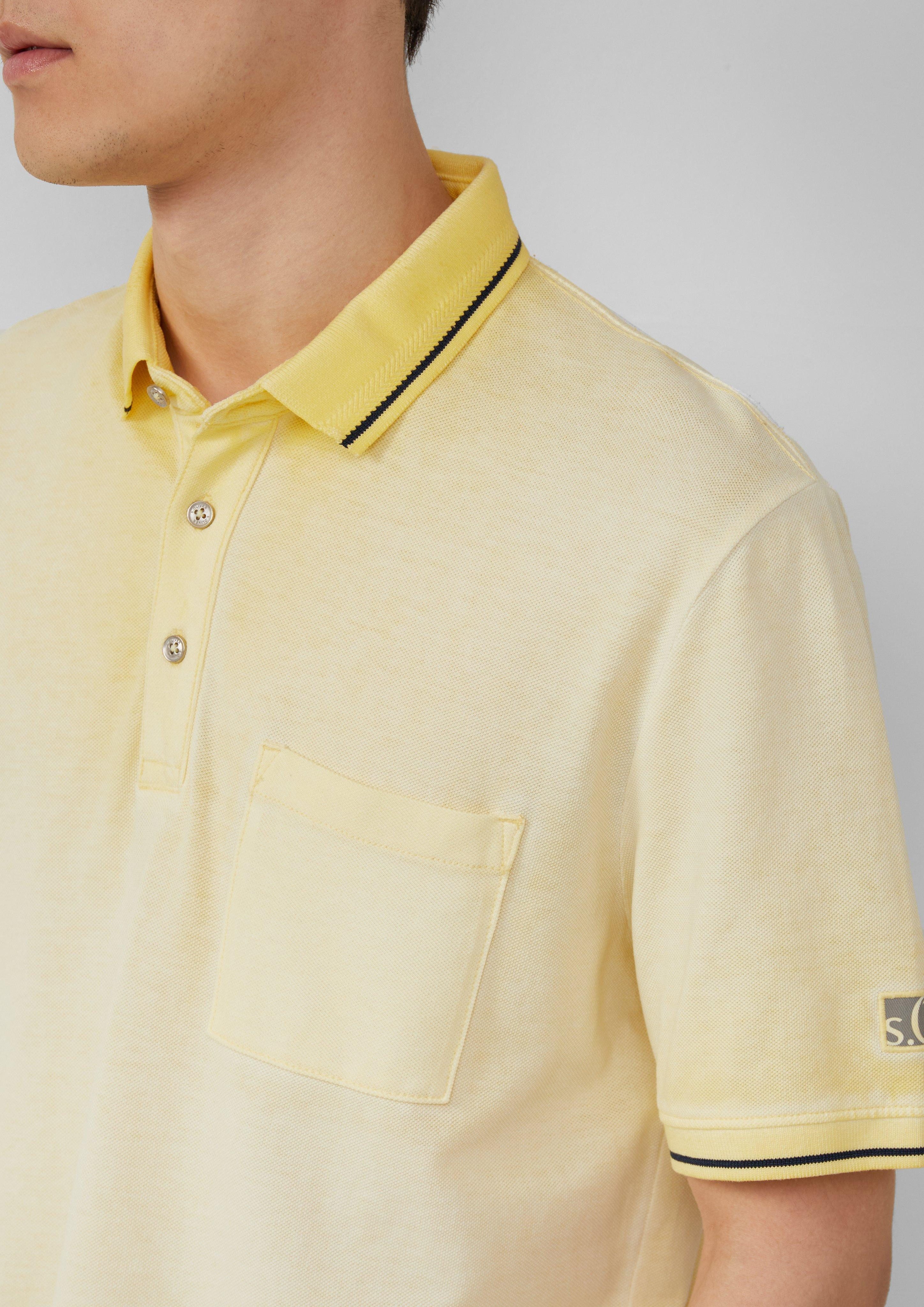 s.Oliver Kurzarmshirt Piqué-Poloshirt mit Waschung und günstig online kaufen