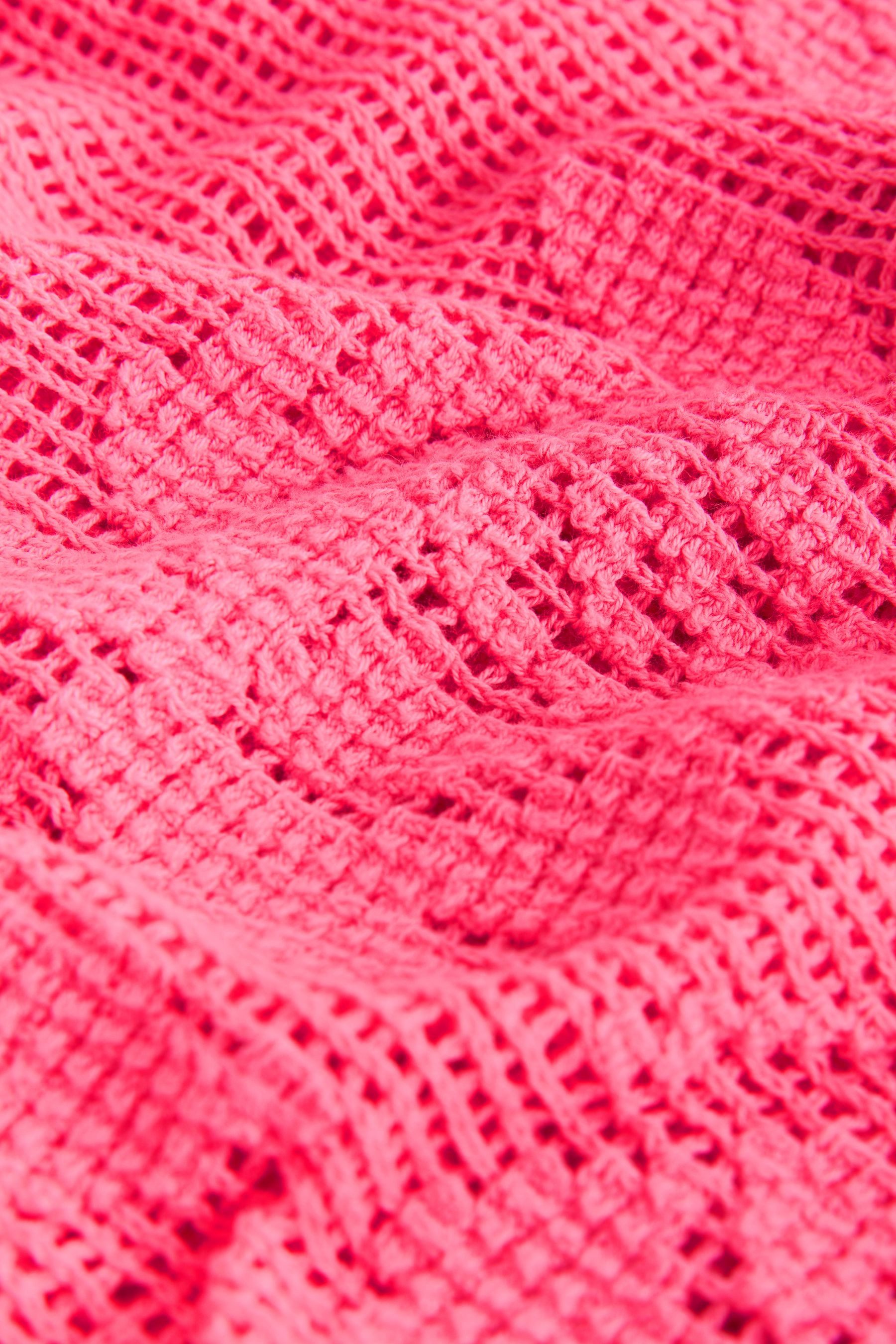 Next Kurzarmpullover Kurzarm-T-Shirt mit Blumenhäkelei (1-tlg) günstig online kaufen
