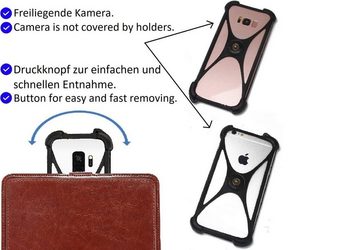 K-S-Trade Handyhülle für Fairphone Fairphone 5, 360° Hülle 5 braun Kunstleder Case BookCase WalletCase