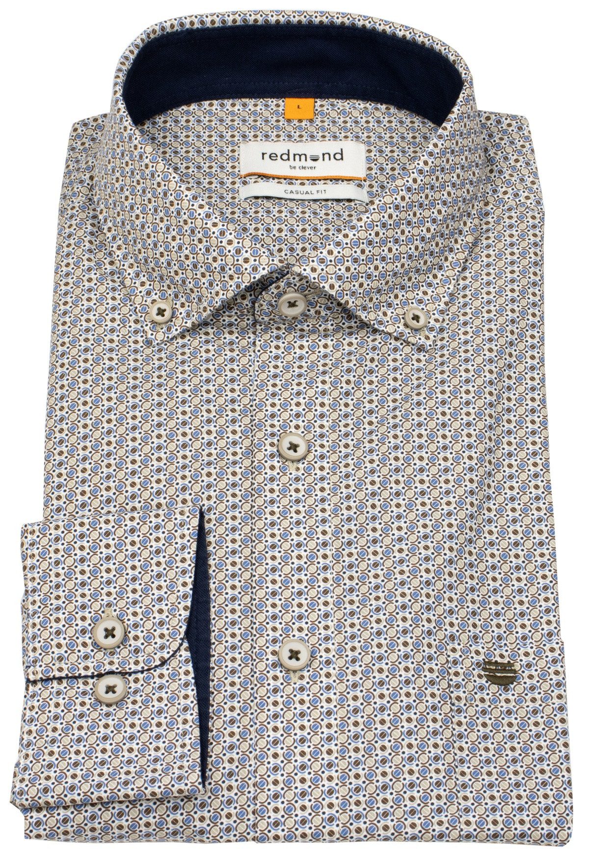 Redmond Langarmhemd Button-Down-Kragen