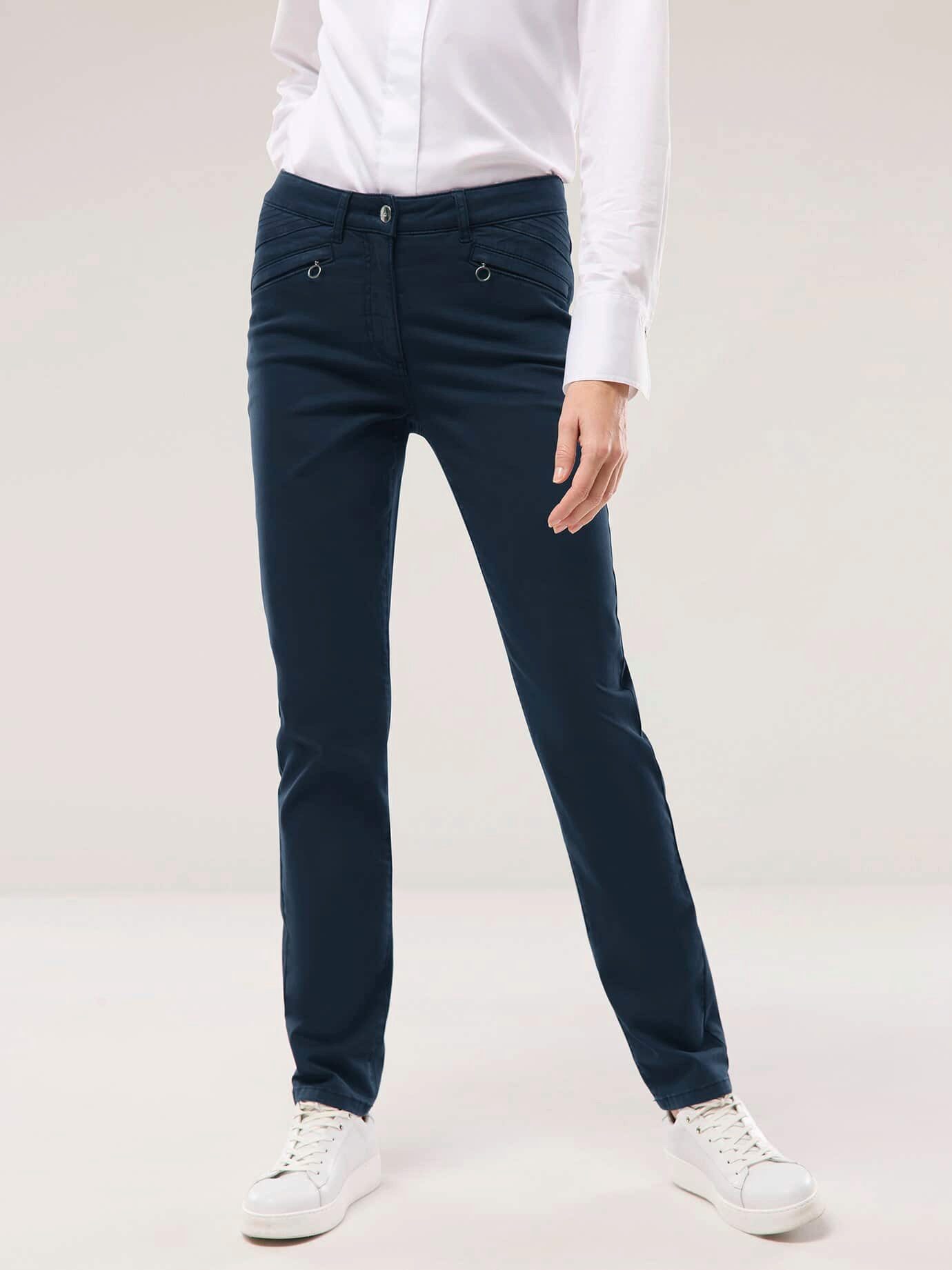 Walbusch Stretch-Hose Damen Powerstretch-Baumwollhose Regular fit Elastische Stretch-Hose, Comfort-Bund, weicher Griff, pflegeleicht
