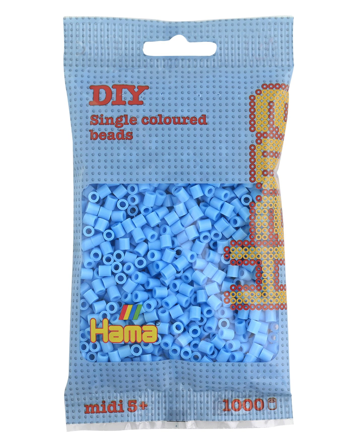 Hama Bügelperlen midi, pastell-blau, im Beutel
