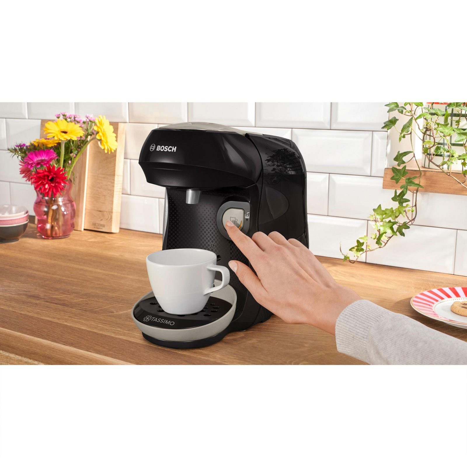 BOSCH Kapselmaschine TASSIMO HAPPY friendly TAS109E, INTELLIBREW™ Technologie