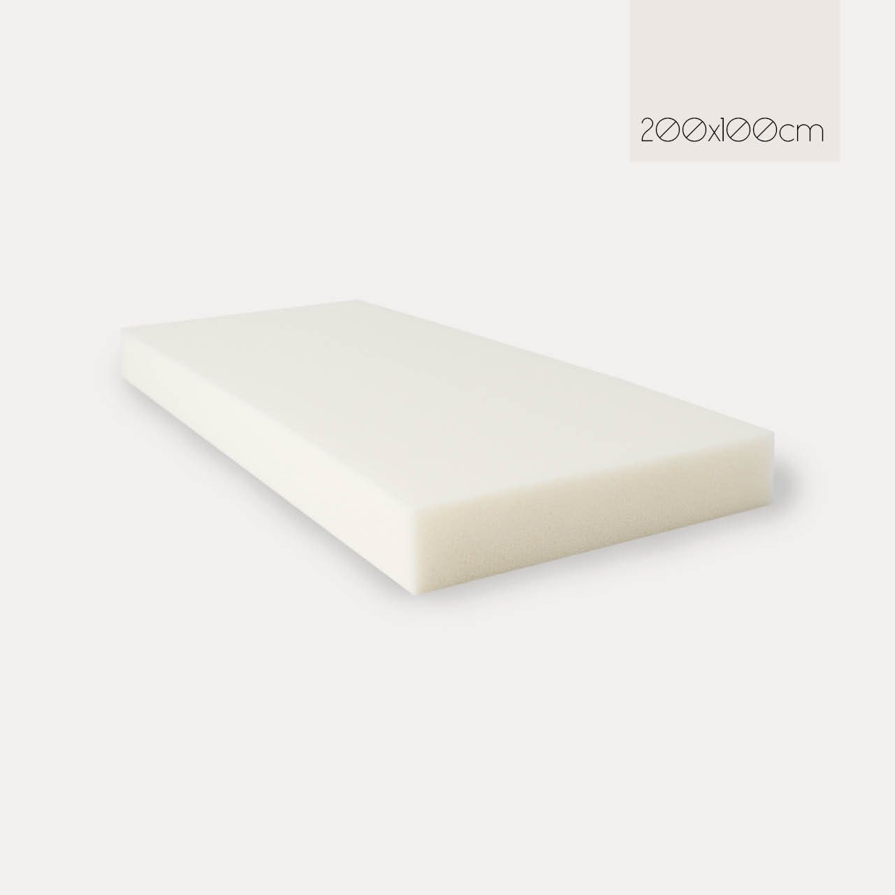 POWER SCHAUMSTOFF Polsterauflage Schaumstoffplatte, 200x100x2/3/4/5/6/8/10cm, Verschiedene Qualitäten