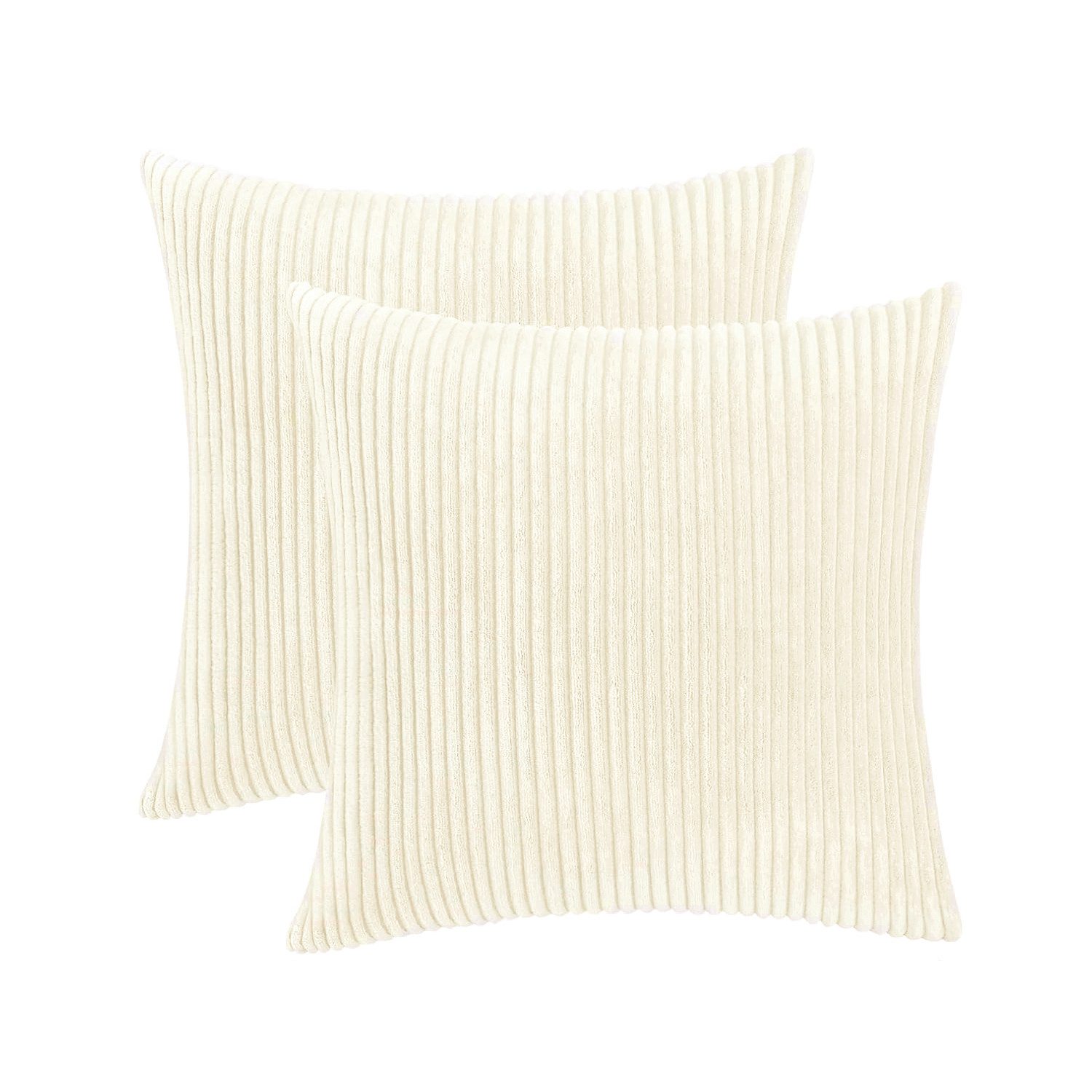 MODFU Kissenbezüge 2er Set Weich Kordsamt Zierkissenbezug Dekokissen Modern günstig online kaufen