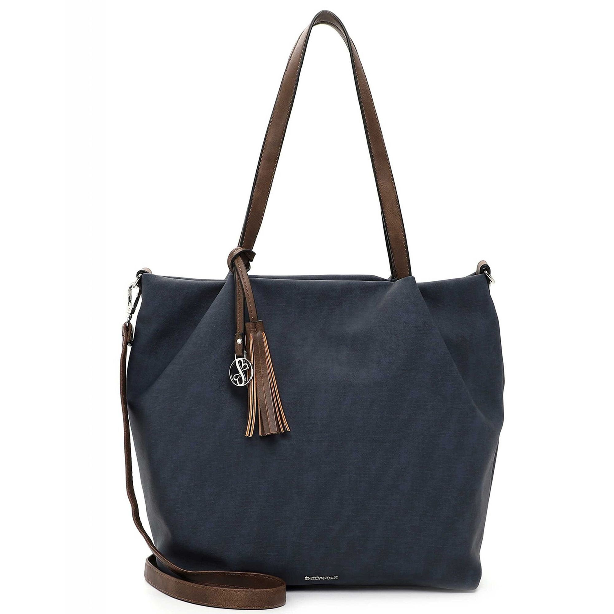 EMILY & NOAH Shopper E&N Elke, Kunstleder blue/taupe