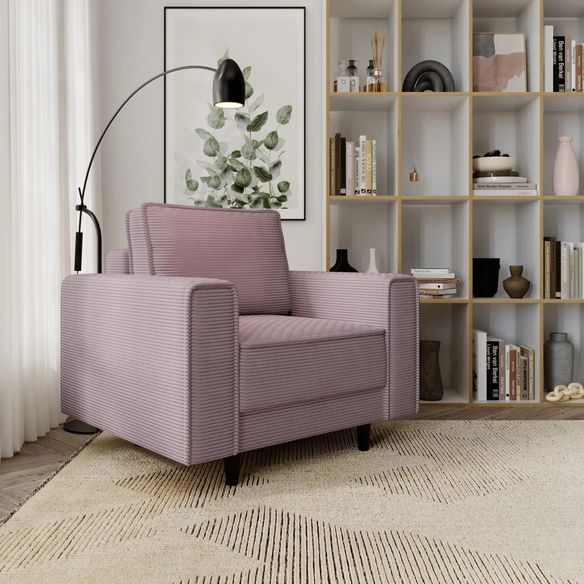 Beautysofa Relaxsessel Monte (Rosa Sessel aus günstig online kaufen