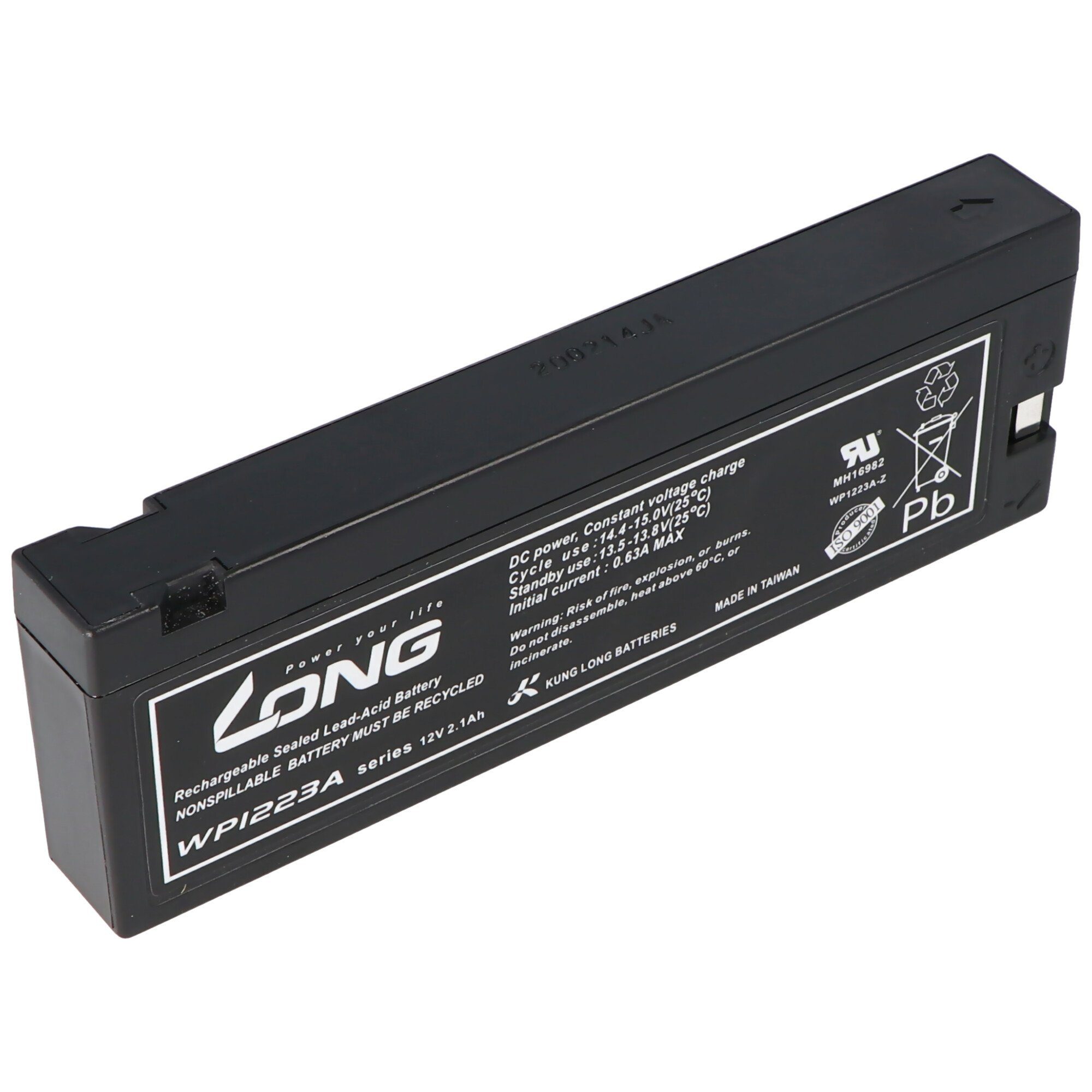 auch Volt 2100mAh, Blei LC-SA12 für Long Akku WP1223A V) Kung 2000 12 Long Kung (12,0 Akku passend mAh