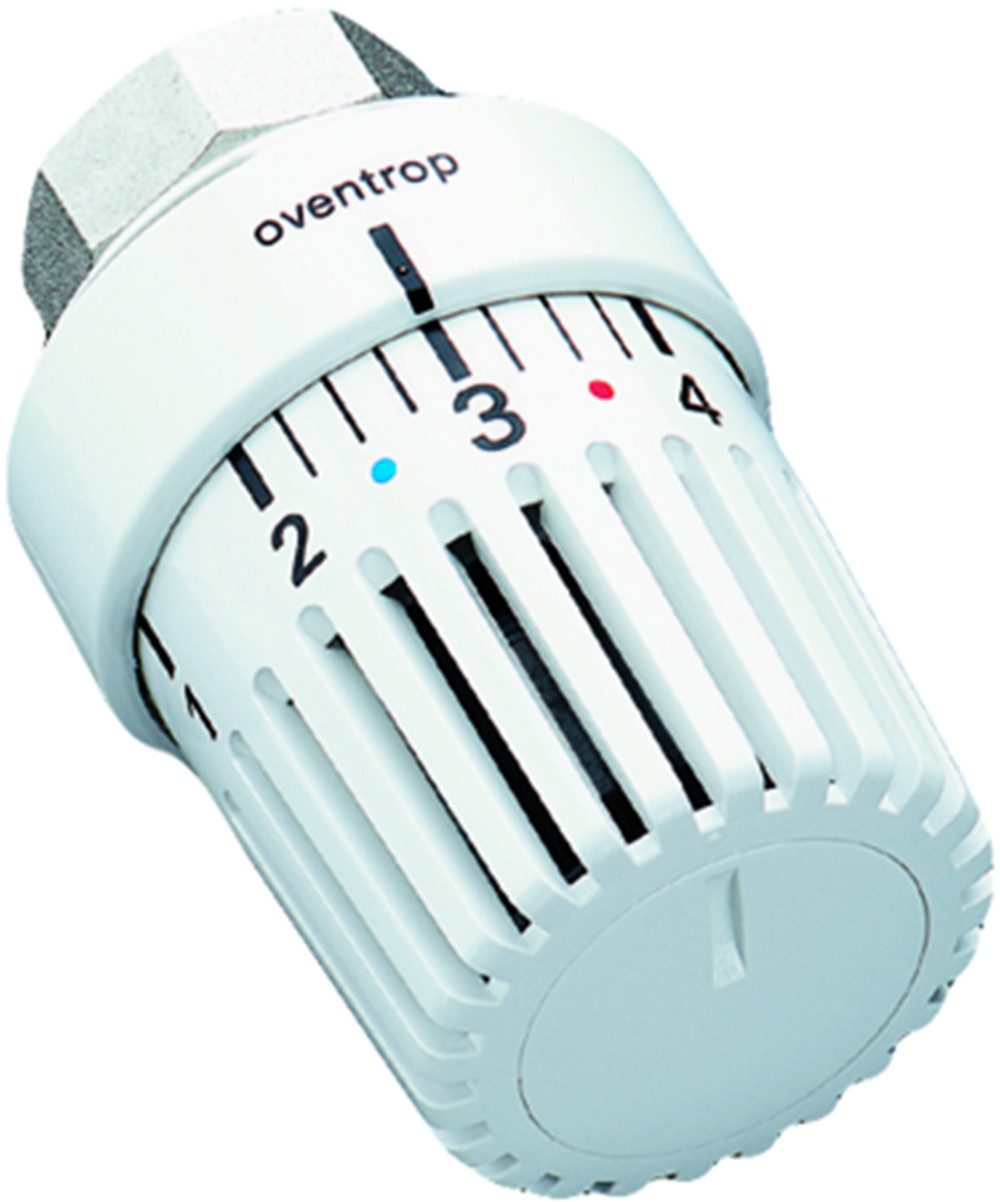 Oventrop Heizkörperthermostat OVENTROP Th.-Kopf "Uni LH" weiß ohne 0-Stell. m.Flüssig-Fühler, (1 St)