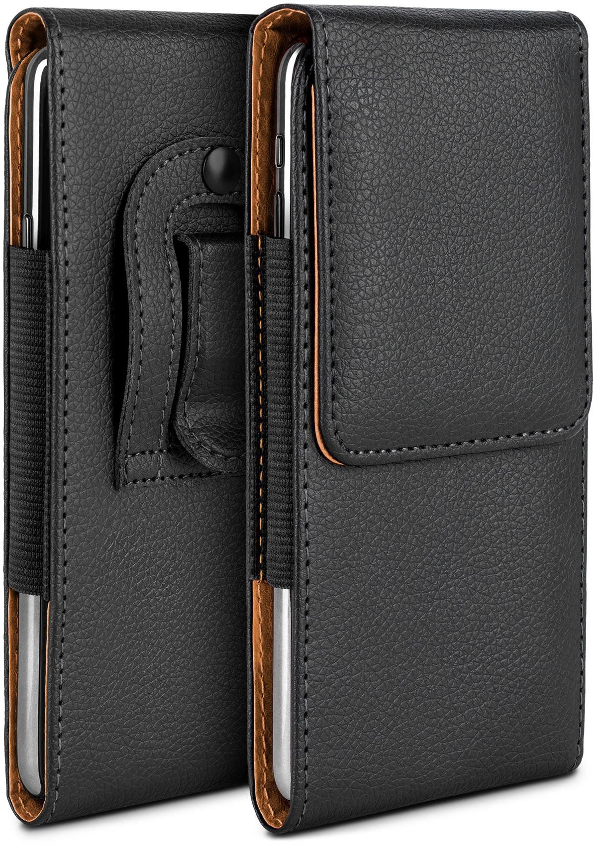 moex Handyhülle moex® Plug Case für OnePlus 12, Handy Gürteltasche, 360 Grad Schutz mit Gürtelschlaufe PU Leder Tasche