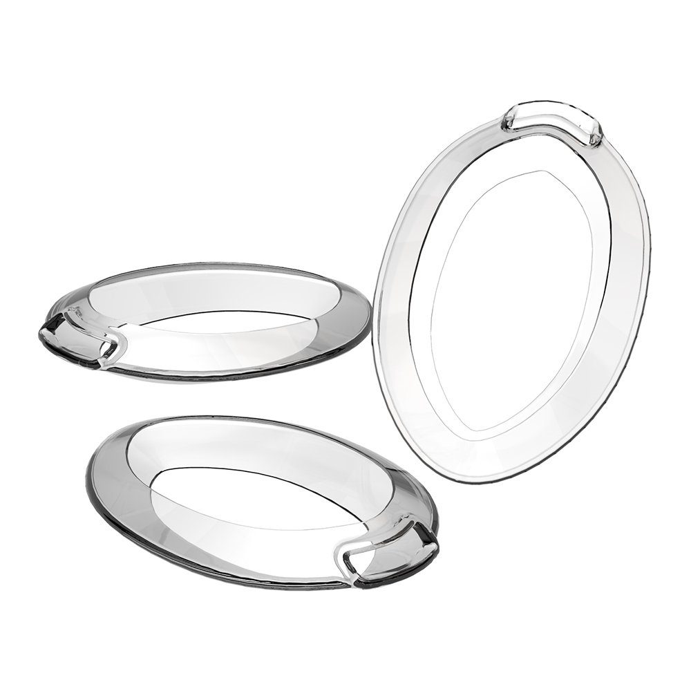 Ornamin Esslernlöffel Tremor-Löffelaufsatz-Set (3 Stück), Esshilfe l Alltagshilfe l Qualitätskunststoff l Made in Germany