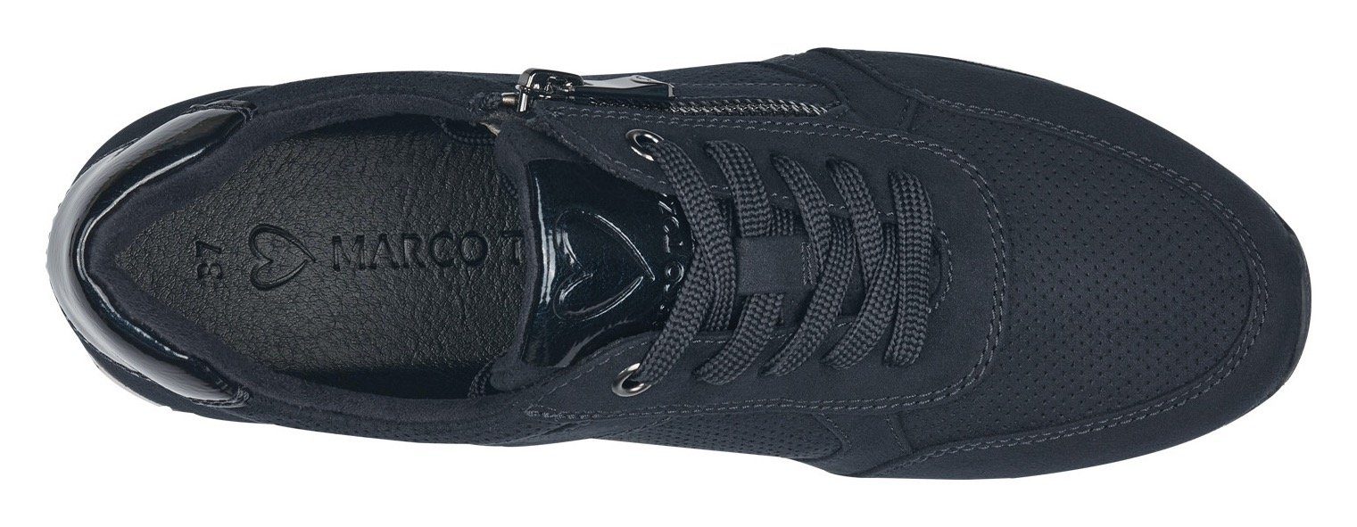 dunkelblau TOZZI MARCO Sneaker gepolsterter mit Innensohle
