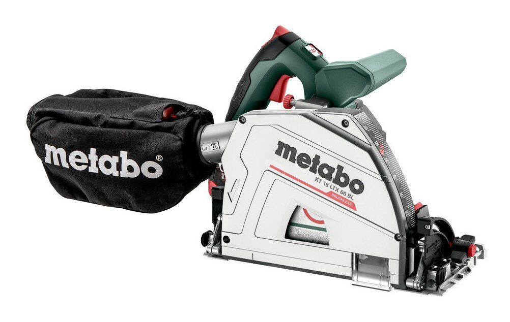 metabo Akku-Tauchsäge KT 18 LTX 66 BL, Tauchkreissäge 2 x 8 Ah LiHD in MetaBox