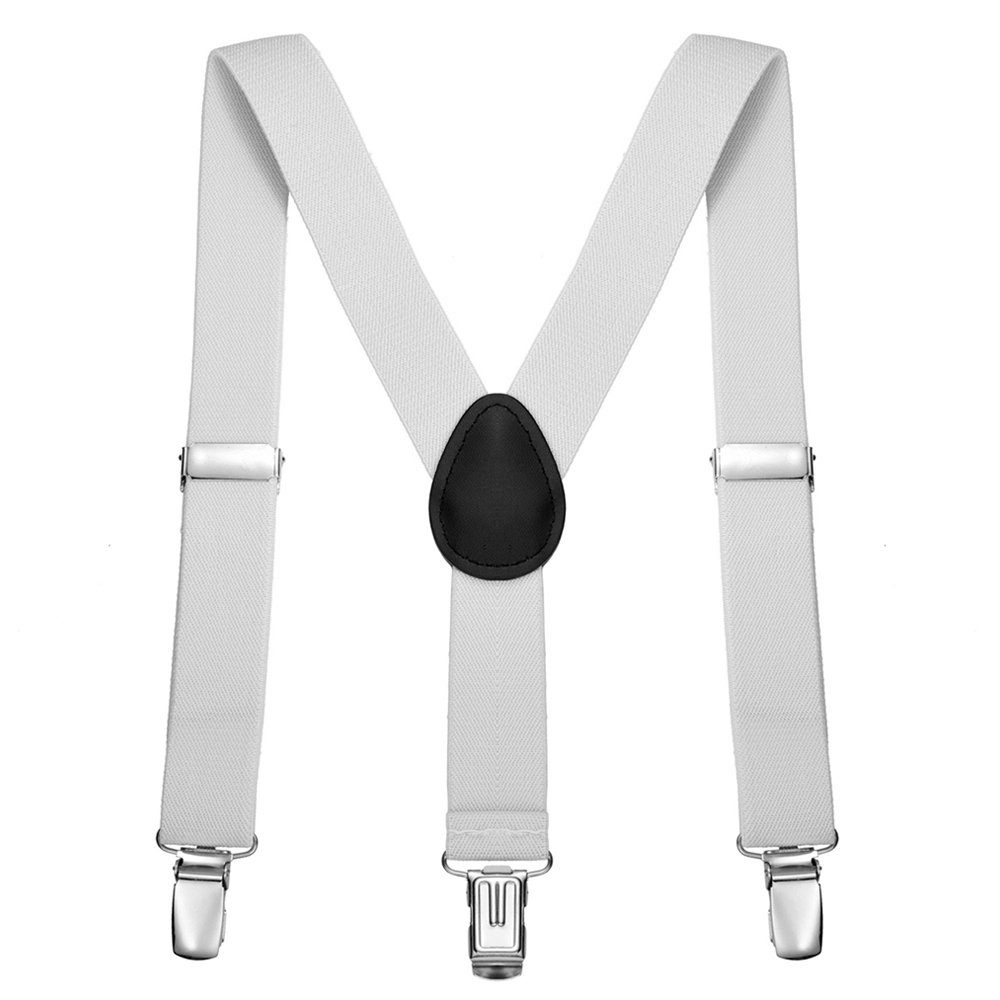 DonDon Hosenträger für Jungen (2er Set, 2-St) 2er Set, schmaler Hosenträger Y-Form, farblich passende Fliege