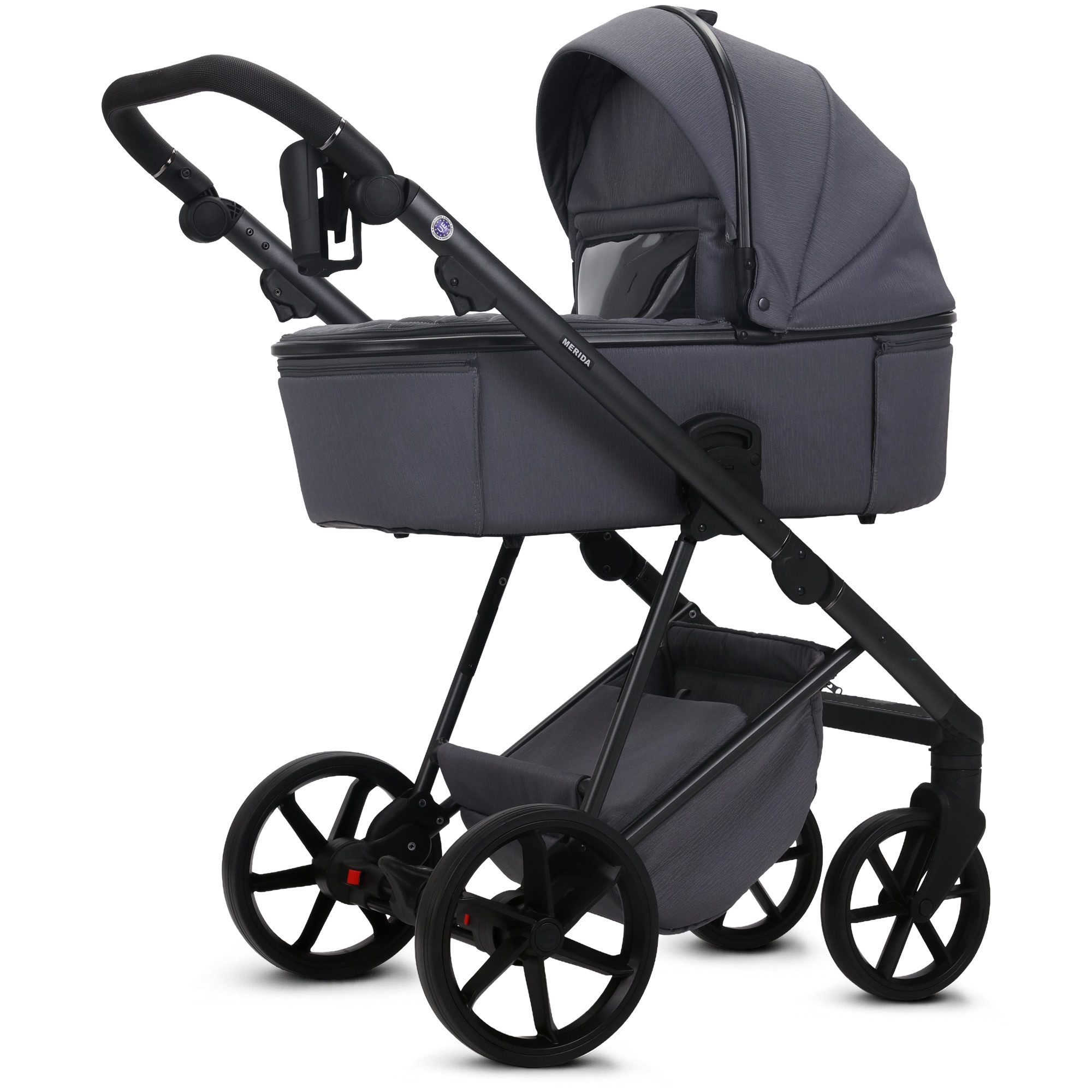 Knirpsenland Kombi-Kinderwagen Merida Luxus & Eleganz 2in1, inkl. Wickeltasche & viel Zubehör, (Spar-Set), mit Faltwanne, mit schwenk und feststellbaren Vorderrädern