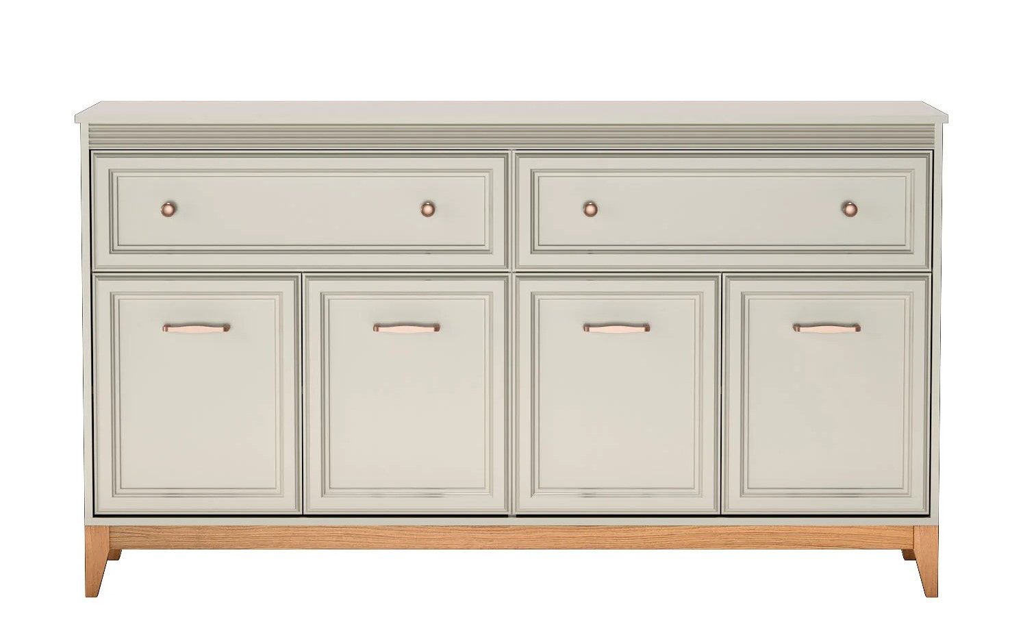99rooms Kommode Dore (Sideboard, Highboard, Schubladenkommode), Stilvolles Design mit natürlicher Ausstrahlung, Soft-Close-Funktion