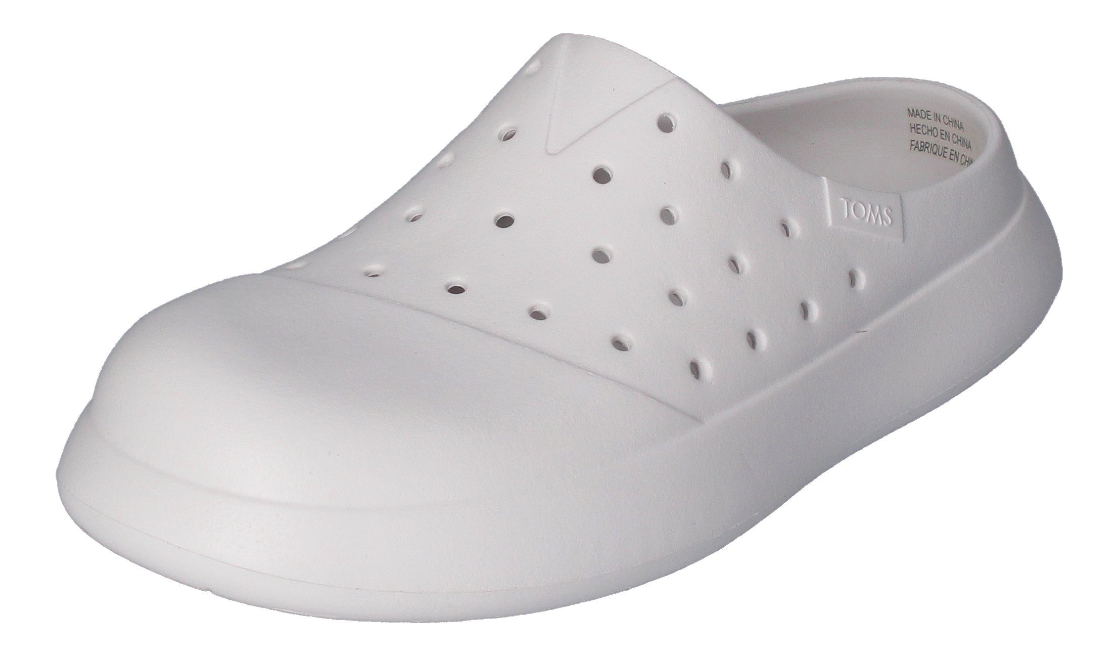 TOMS ALPARGATA MALLOW MULE MOLDED 10017952 Keilpantolette White