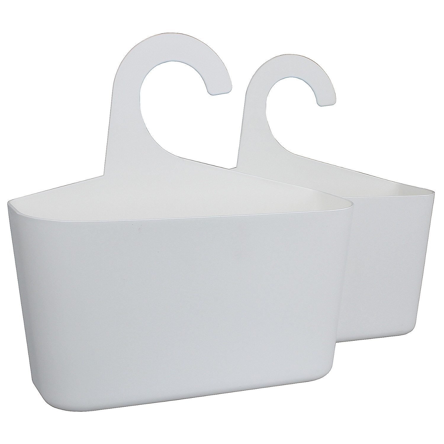 Sanixa Badregal Universal Hänge-Korb 2er Set Duschkorb Duschregal Ablagekor günstig online kaufen