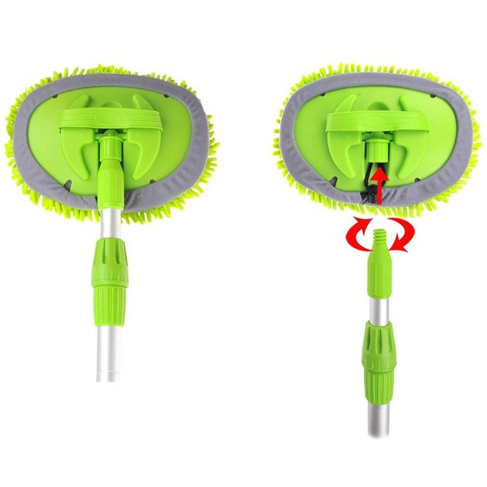 ProPlus Autowaschbürste Waschbürste Wischmop mit Teleskopstiel 250cm & Wasserschlauchanschluss