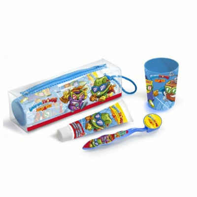 Cartoon Aufsteckbürsten Super Zings Travel Kit Set 4 Artikel