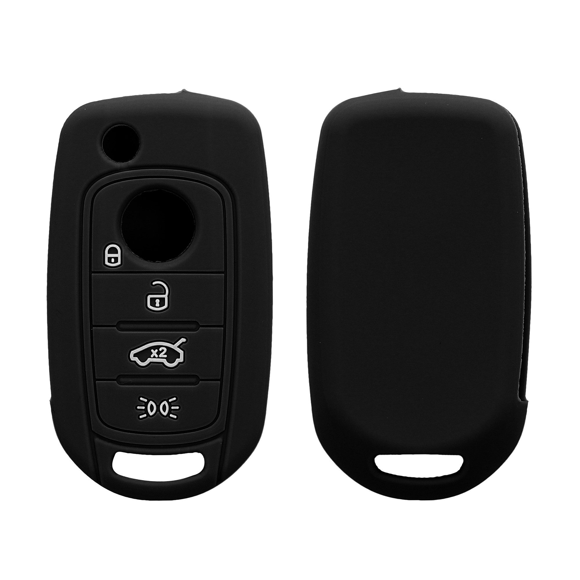 Schlüsseltasche Autoschlüssel Silikon Hülle für Fiat