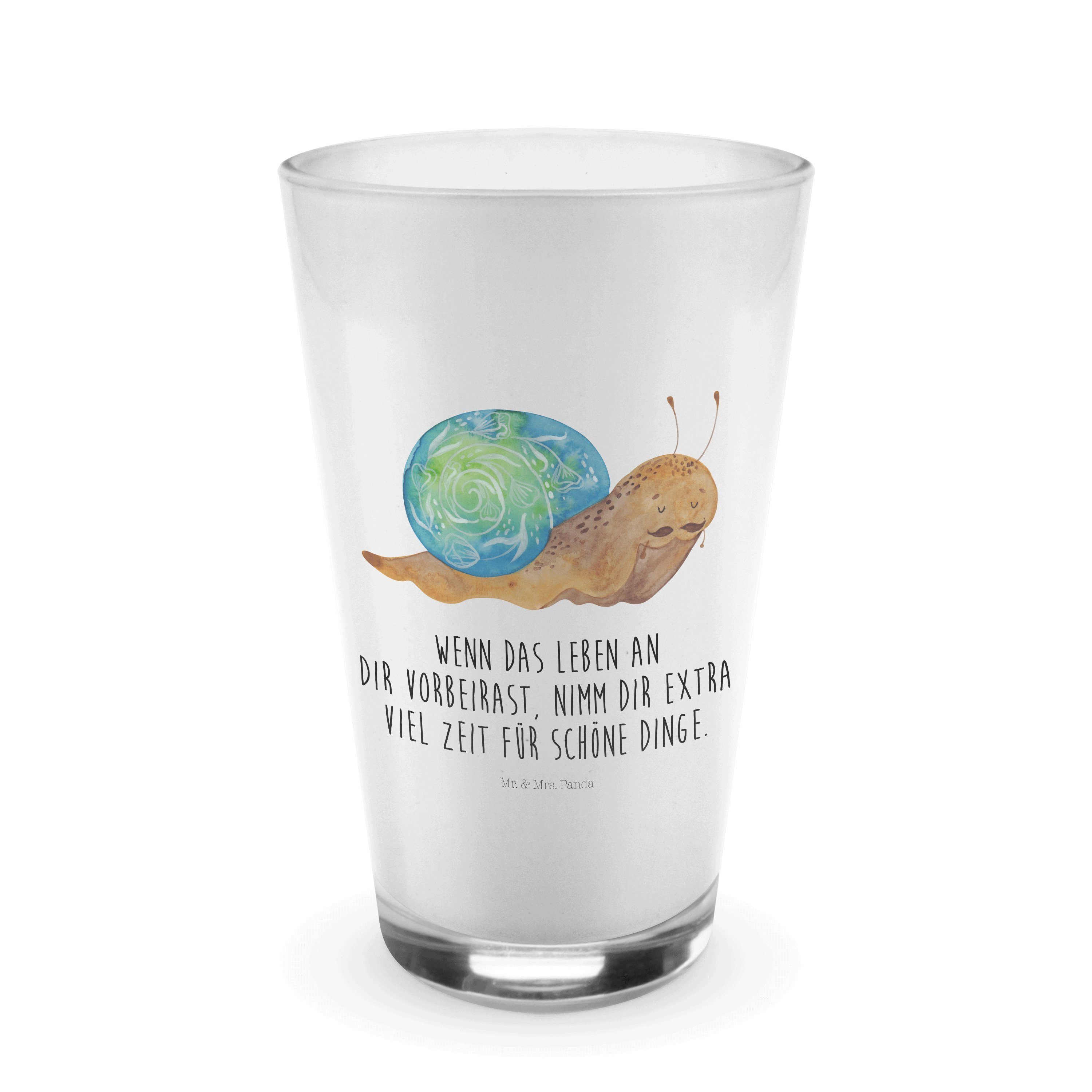 Glas Schnecke Sir - Transparent - Geschenk, Lebenseinstellung, Tiermotive