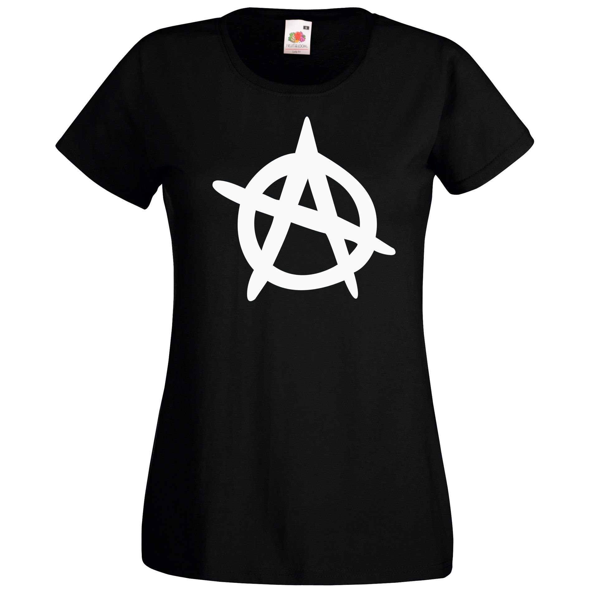 Youth Designz T-Shirt Anarchy Damen T-Shirt mit trendigem Frontprint
