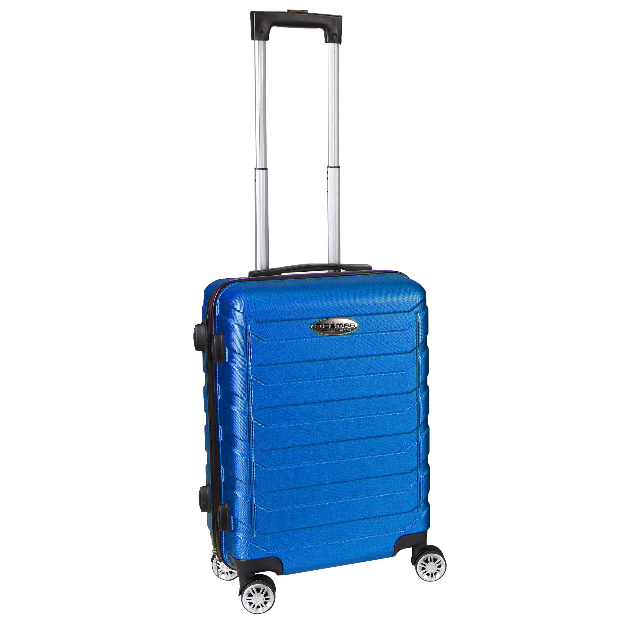 Home4Living Hartschalen-Trolley Reisekoffer Hartschalenkoffer grün, blau, grau, schwarz, 4 Rollen, Teleskopgriff