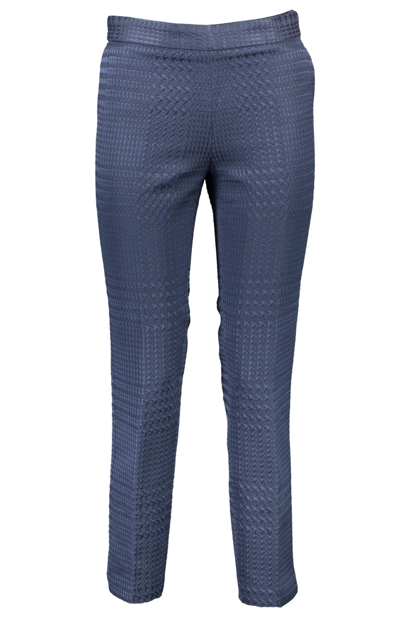 Gant 5-Pocket-Hose Elegante Damenhose Blau mit Reißverschluss und kontrastierenden Detai