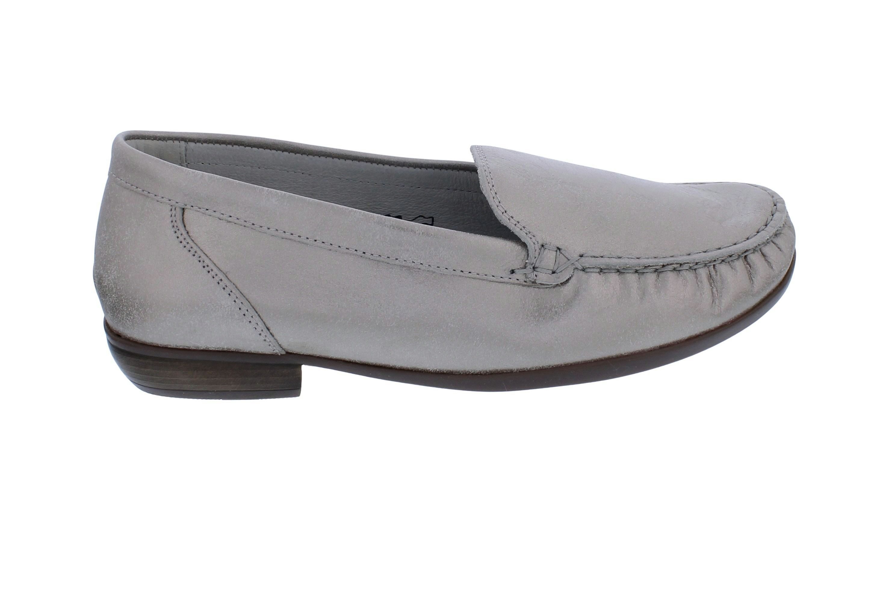 Waldläufer Waldläufer Mokassin mit Fußbett zum Wechseln Hina 437502-131-070, Nubu Slipper